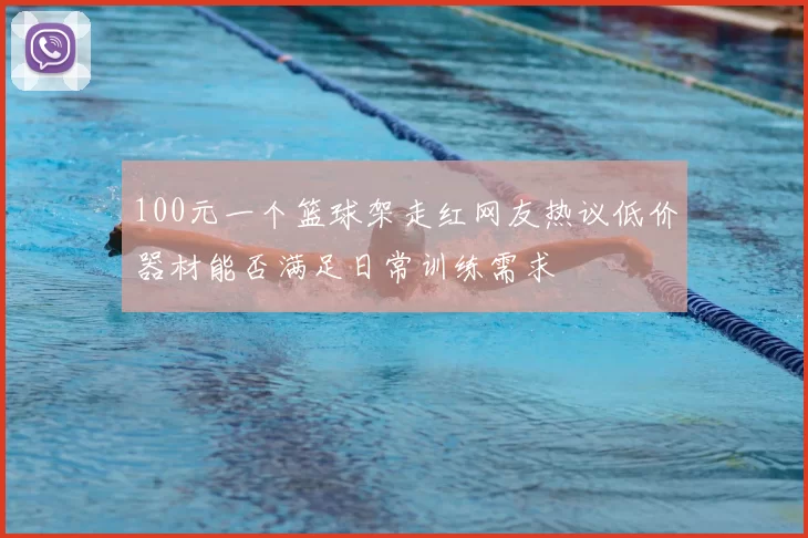 100元一个篮球架走红网友热议低价器材能否满足日常训练需求